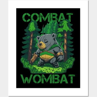 Combat Wombat - Wombat Warrior Posters and Art